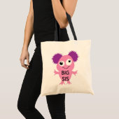 Roze Monster Big Sister Tote Bag (Voorkant (product))