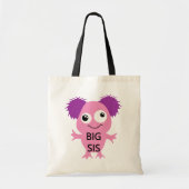 Roze Monster Big Sister Tote Bag (Voorkant)