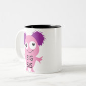 Roze Monster Big Sister Tweekleurige Koffiemok (Voorkant links)