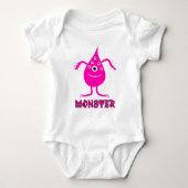 Roze monster romper (Voorkant)