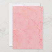 Roze Monstera Tropisch Flamingo Baby shower Kaart (Achterkant)