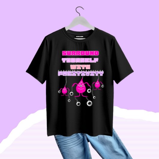 Roze monsters t-shirt