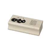 Roze monstertruck cartoon illustratie rubberstempel (Stempel)