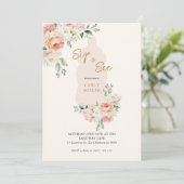 Roze Mooie Baby Meisje Slurpen En Zien Fles Baby B Kaart (Staand voorkant)