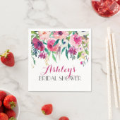 Roze mooie Floral Napkins Servet (Insitu)