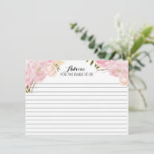 Roze mooie Kaarten voor Floral Advice (Staand voorkant)