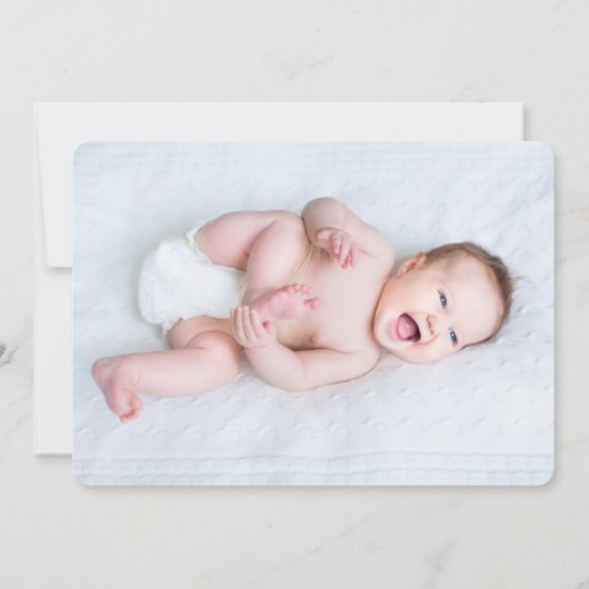 Roze mooie kalligrafie Baptisme Uitnodiging (Achterkant)