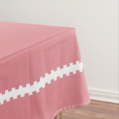 Roze mooiste tijd met tablet tafelkleed (Voorbeeld)