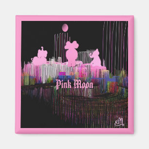 Roze Moon Magnet
