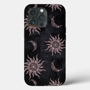 Roze Moon Sun Mandala Black Pattern Case-Mate iPhone Case