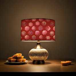 Roze mooncakes stof