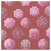 Roze mooncakes stof (Close Up)
