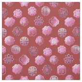 Roze mooncakes stof (Swatch)