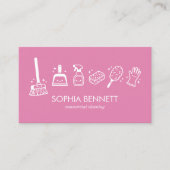 Roze Mop Set met QR Code Visitekaartje (Voorkant)