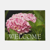 Roze Mophead Hydrangea Floral Welcome Deurmat (Voorkant)
