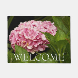 Roze Mophead Hydrangea Floral Welcome Deurmat