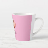 Roze Mopige Egel Hart Dier Latte Mok (Rechts)