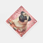 Roze moppenservetten! servet (Hoek)