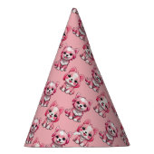 Roze Moppige Honden Feesthoedjes (Rechts)