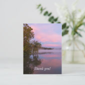 Roze Morgen met een Gloed Briefkaart (Staand voorkant)