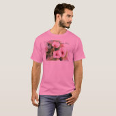 Roze morning Glories T-shirt (Voorkant volledig)