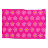 Roze Mos Roos Bloem Naadloos Patroon op Kussensloop (Achterkant)