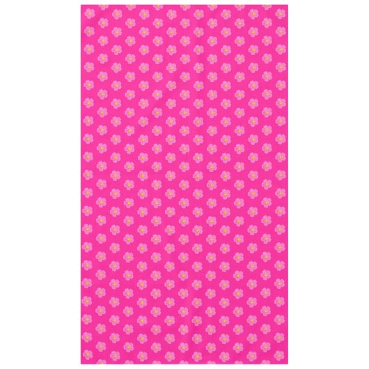 Roze Mos Roos Bloem Naadloos Patroon op Tafelkleed (Voorkant)