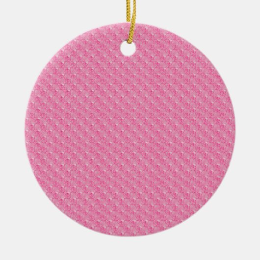 Roze Mosaic Pattern Baby Keramisch Ornament (Voorkant)