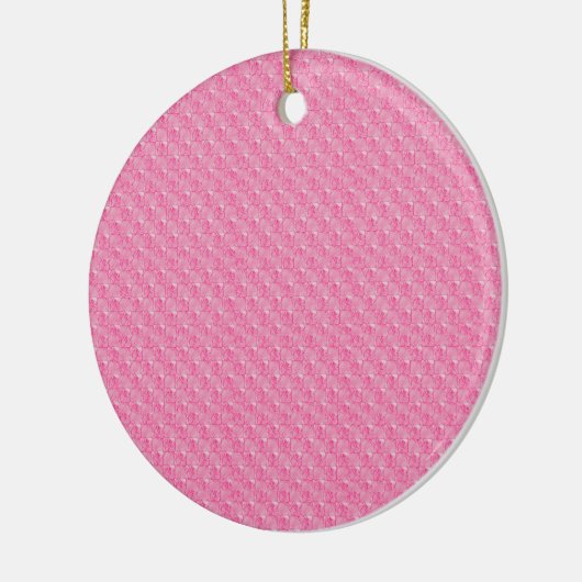 Roze Mosaic Pattern Baby Keramisch Ornament (Links)