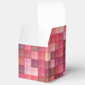 Roze Mosaic Squares Patroon Bedankdoosjes (Geopend)