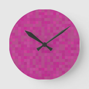 Roze moskeepixels voor Fuchsia  Ronde Klok