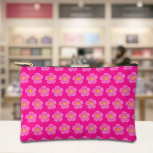 Roze Mosroos Naadloos Patroon Pouch Etui