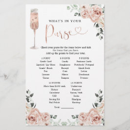 Roze mosterd Roos Petals en Prosecco Purse Game