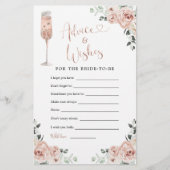 Roze mosterd Roos Petals Prosecco Advice & Wishes (Voorkant)