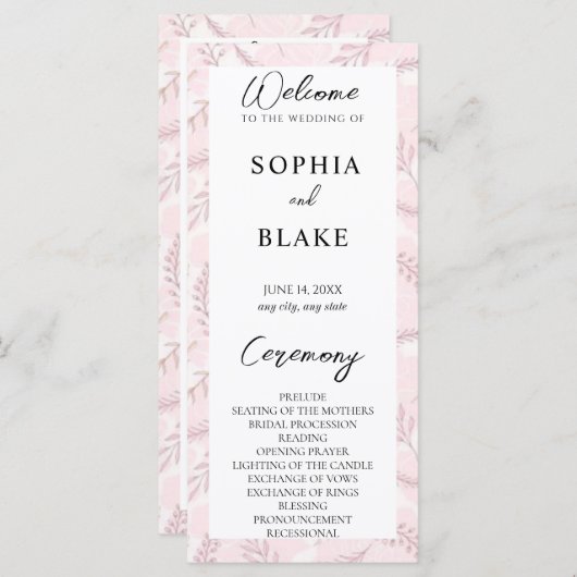 Roze mosterdbladerbladeren en olievraagprogramma (Voorkant / Achterkant)