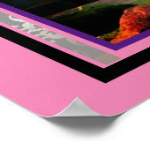  Roze Motel van Flamingo Motel Teken op een Poster (Hoek)