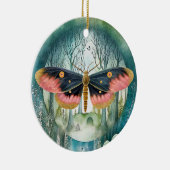 Roze Moth Bos Night Keramisch Ornament (Rechts)