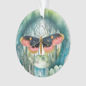 Roze Moth Bos Night Ornament (voorkant)