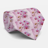 Roze moth Orchids - Phalaenopsis Stropdas (Opgerold)