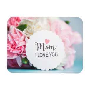 Roze Motherhood Flower Happy Mothers Day Flowers Magneet