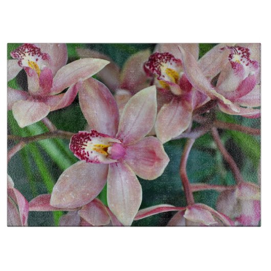 Roze mothorchideeën snijplank (Voorkant)
