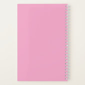 Roze Motiverende Spiraal Notebook Notitieboek (Achterkant)