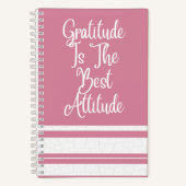 Roze Motiverende Spiraal Notebook Notitieboek (Voorkant)
