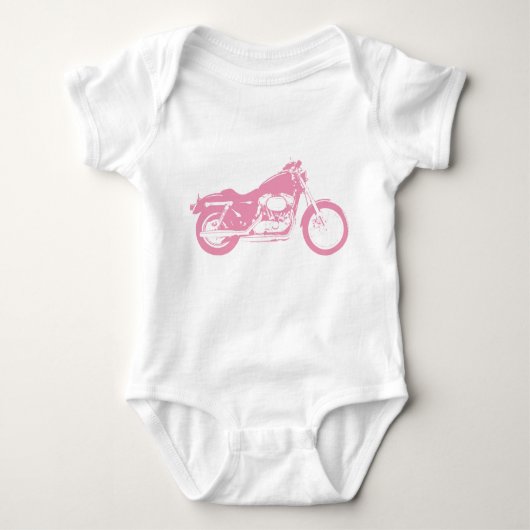 Roze Motorfiets Romper (Voorkant)