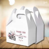 Roze Motorfiets Verjaardagsgevel Box / Favor Box Bedankdoosjes