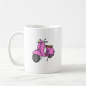 Roze motorscooter koffiemok (Links)