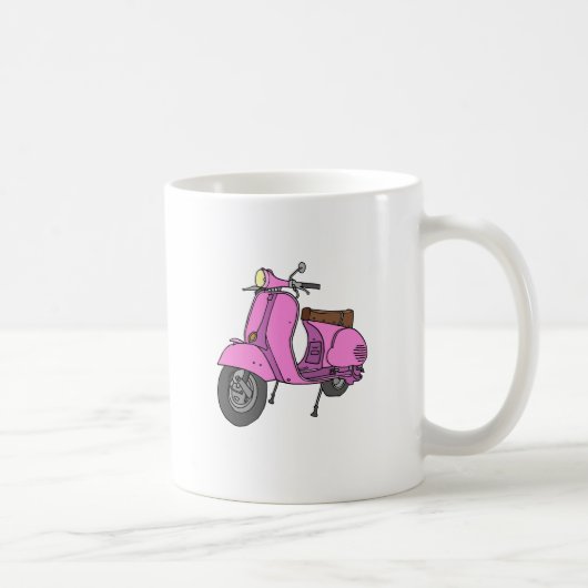 Roze motorscooter koffiemok (Rechts)