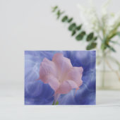 Roze motorventiel briefkaart (Staand voorkant)