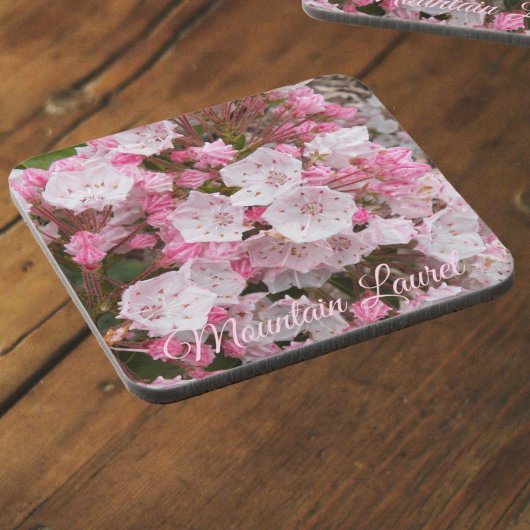 Roze Mountain Laurel Floral Bier Onderzetter