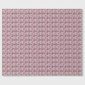Roze Mountain Laurel Floral Pattern Cadeaupapier (Vlak)